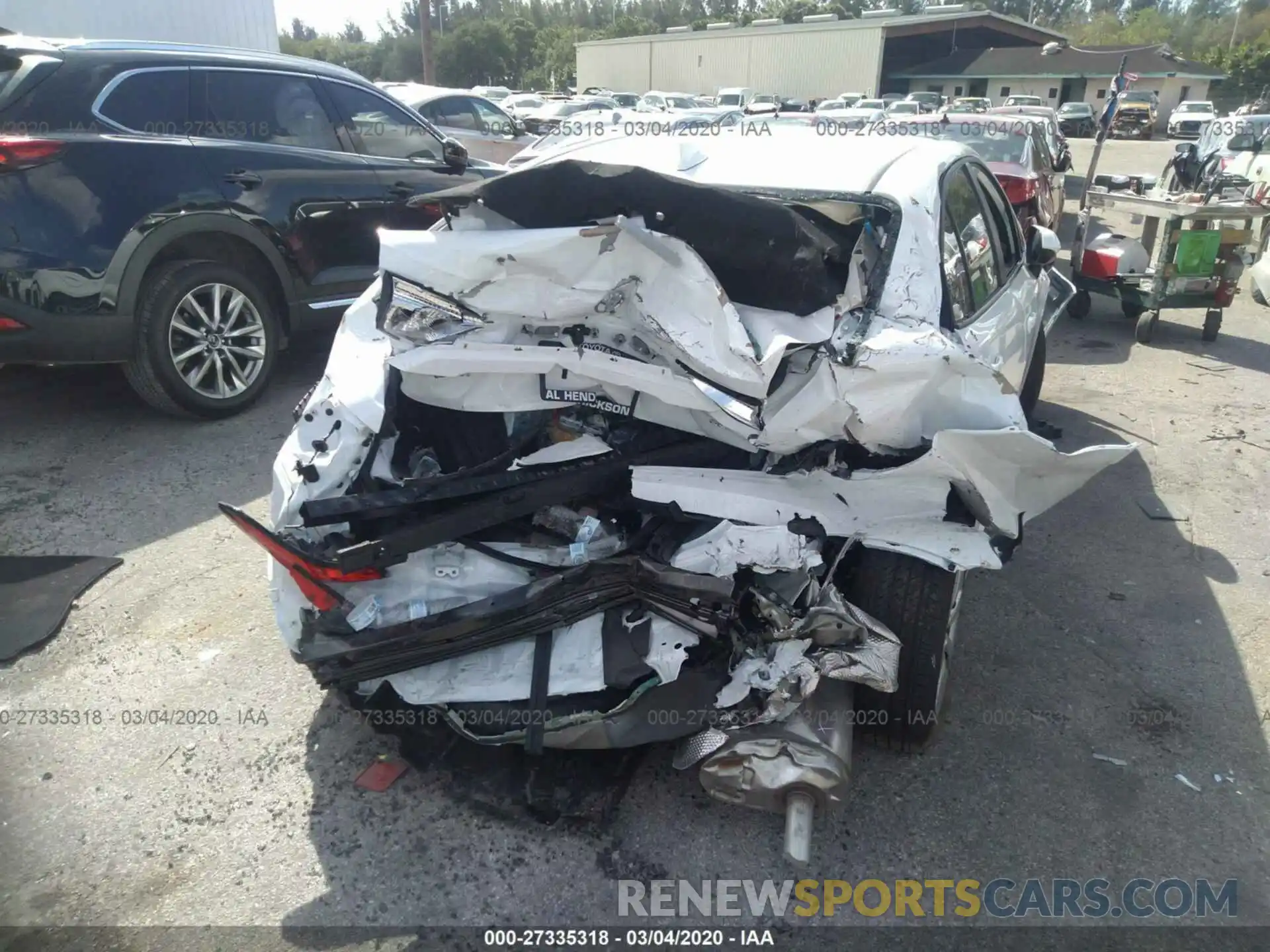 6 Photograph of a damaged car 5YFEPRAE0LP093001 TOYOTA COROLLA 2020