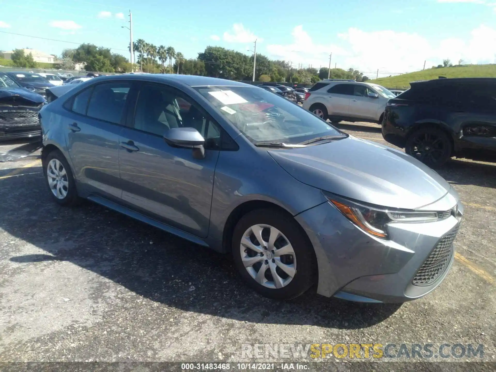 1 Photograph of a damaged car 5YFEPRAE0LP094200 TOYOTA COROLLA 2020