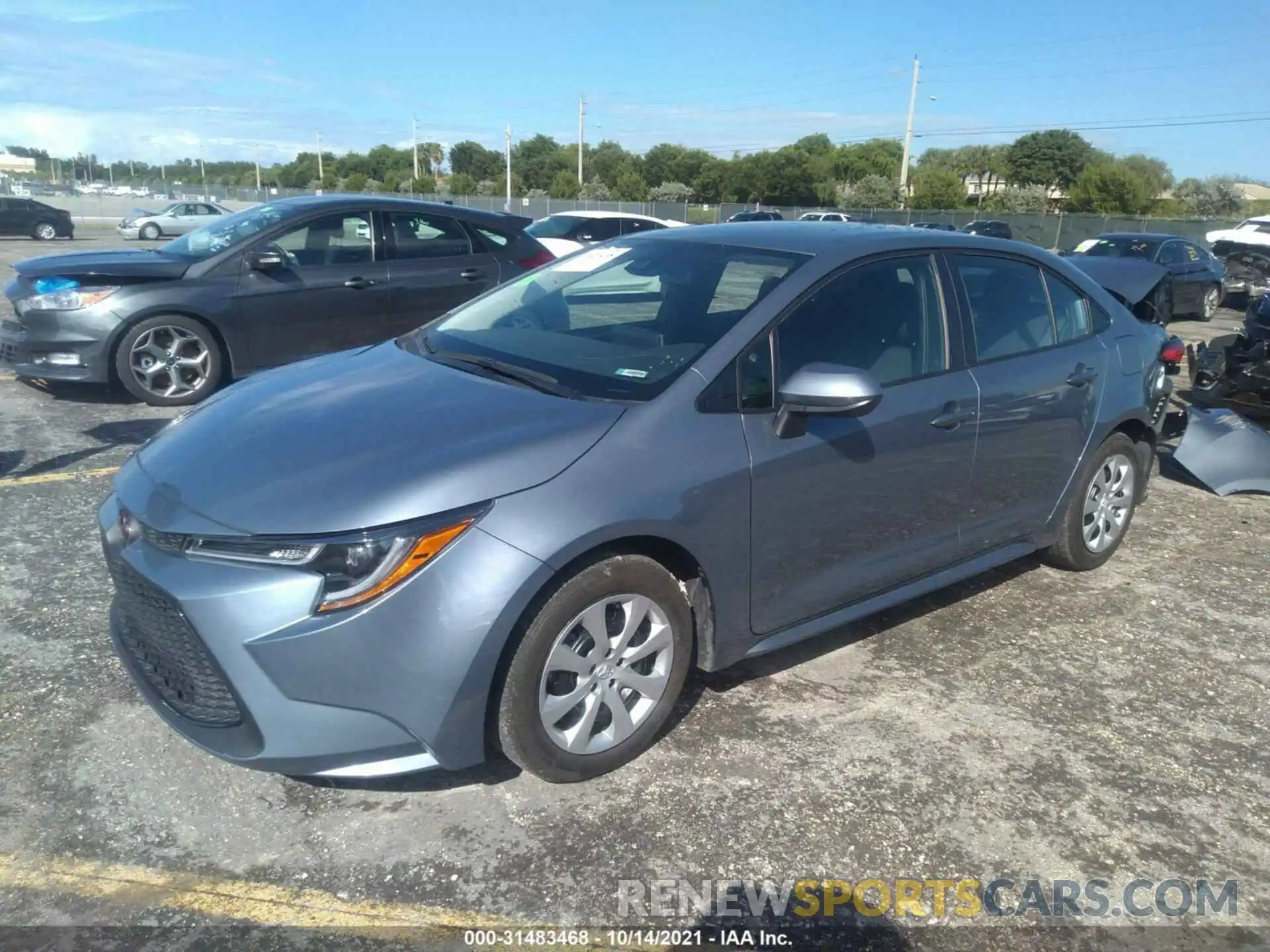 2 Photograph of a damaged car 5YFEPRAE0LP094200 TOYOTA COROLLA 2020