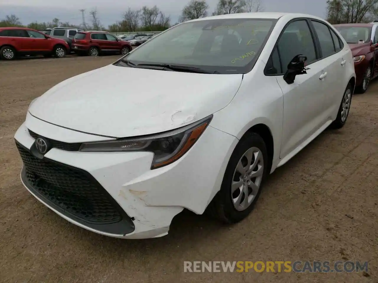 2 Photograph of a damaged car 5YFEPRAE0LP095895 TOYOTA COROLLA 2020