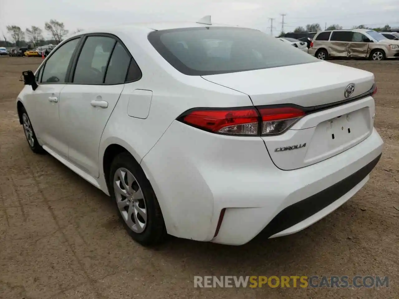 3 Photograph of a damaged car 5YFEPRAE0LP095895 TOYOTA COROLLA 2020