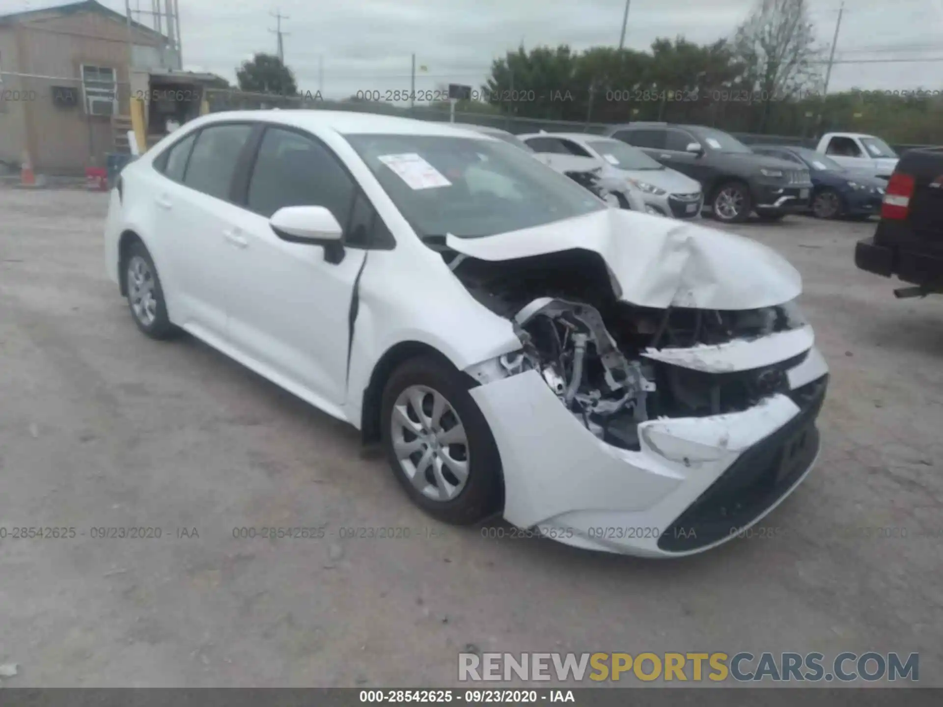 1 Photograph of a damaged car 5YFEPRAE0LP096013 TOYOTA COROLLA 2020