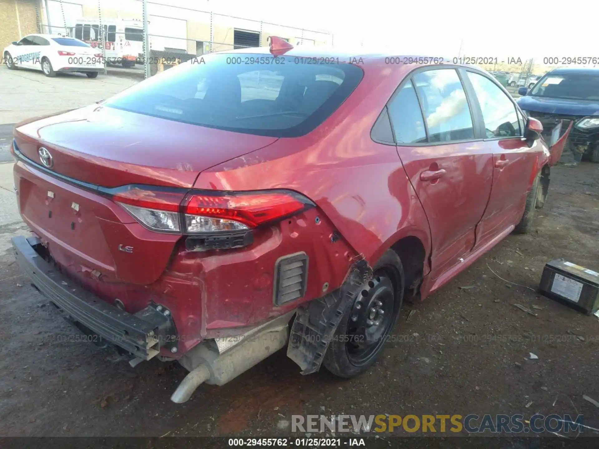 4 Photograph of a damaged car 5YFEPRAE0LP096707 TOYOTA COROLLA 2020