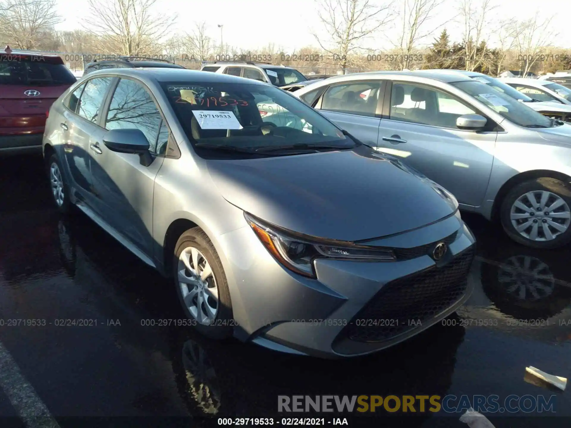 1 Photograph of a damaged car 5YFEPRAE0LP096951 TOYOTA COROLLA 2020