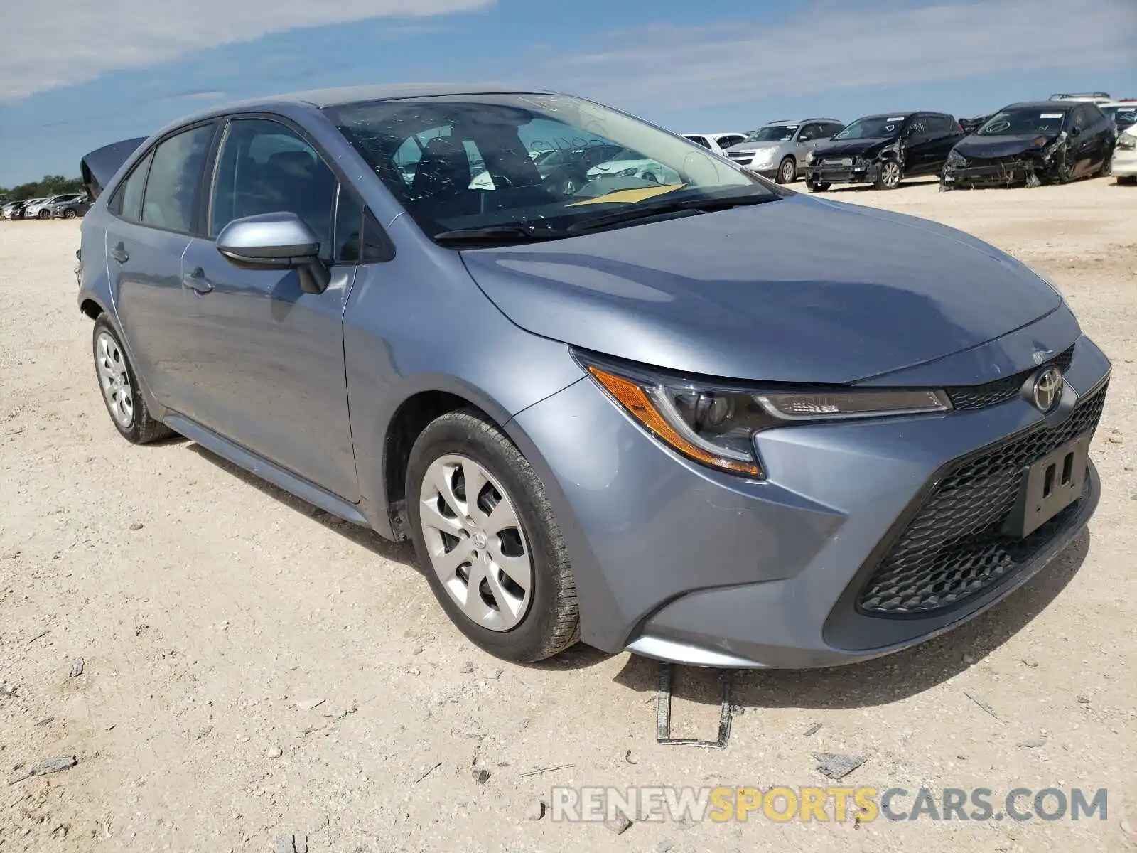 1 Photograph of a damaged car 5YFEPRAE0LP097050 TOYOTA COROLLA 2020