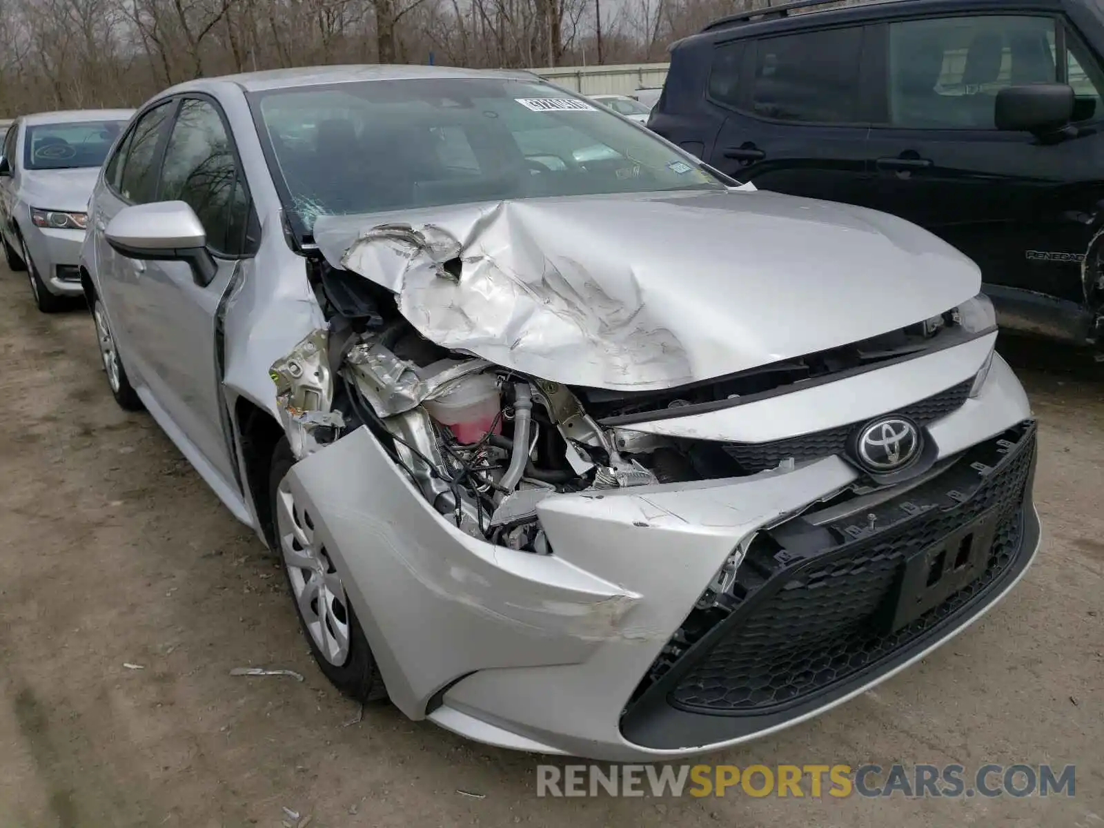 1 Photograph of a damaged car 5YFEPRAE0LP097193 TOYOTA COROLLA 2020