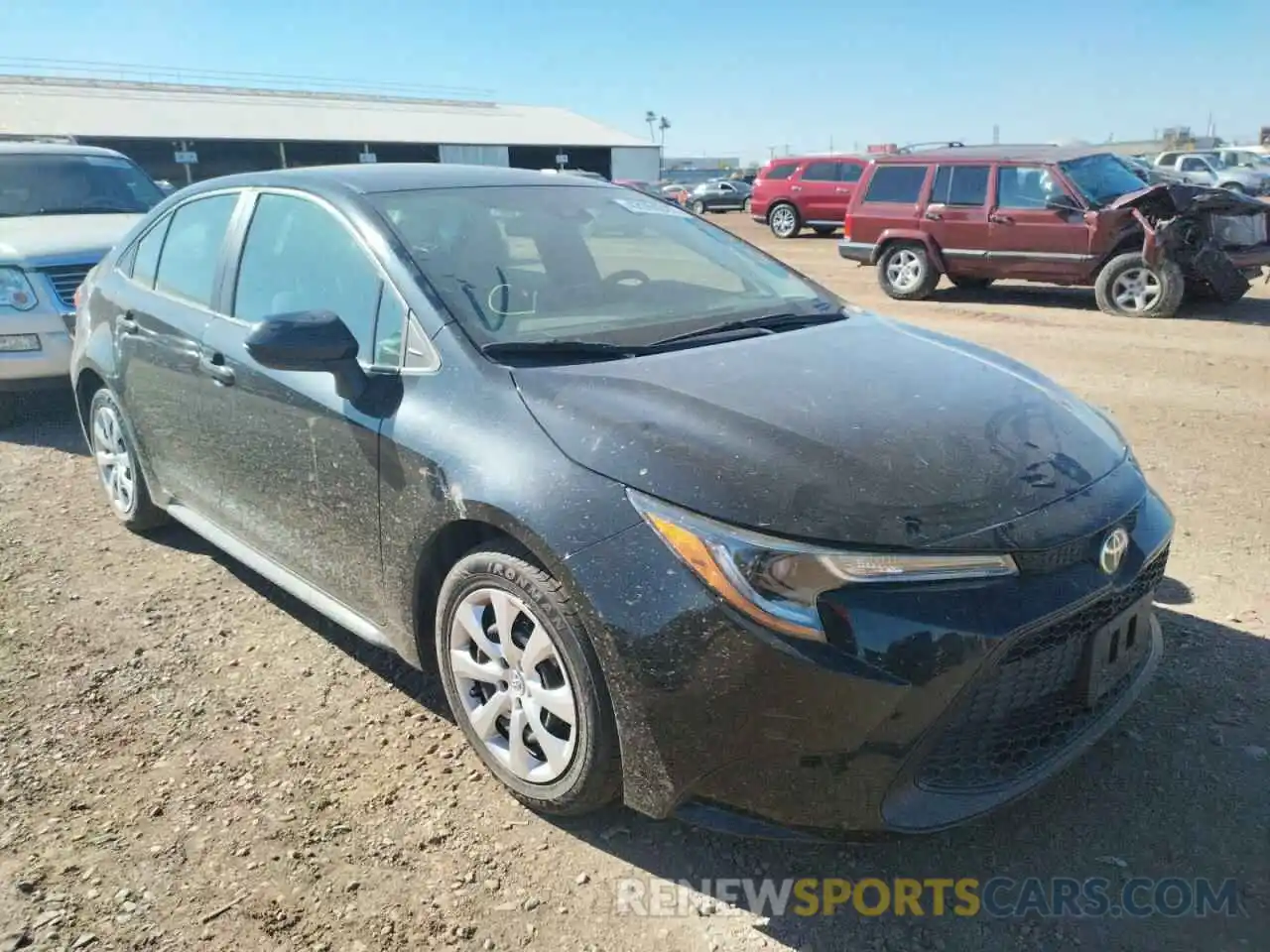 1 Photograph of a damaged car 5YFEPRAE0LP097226 TOYOTA COROLLA 2020