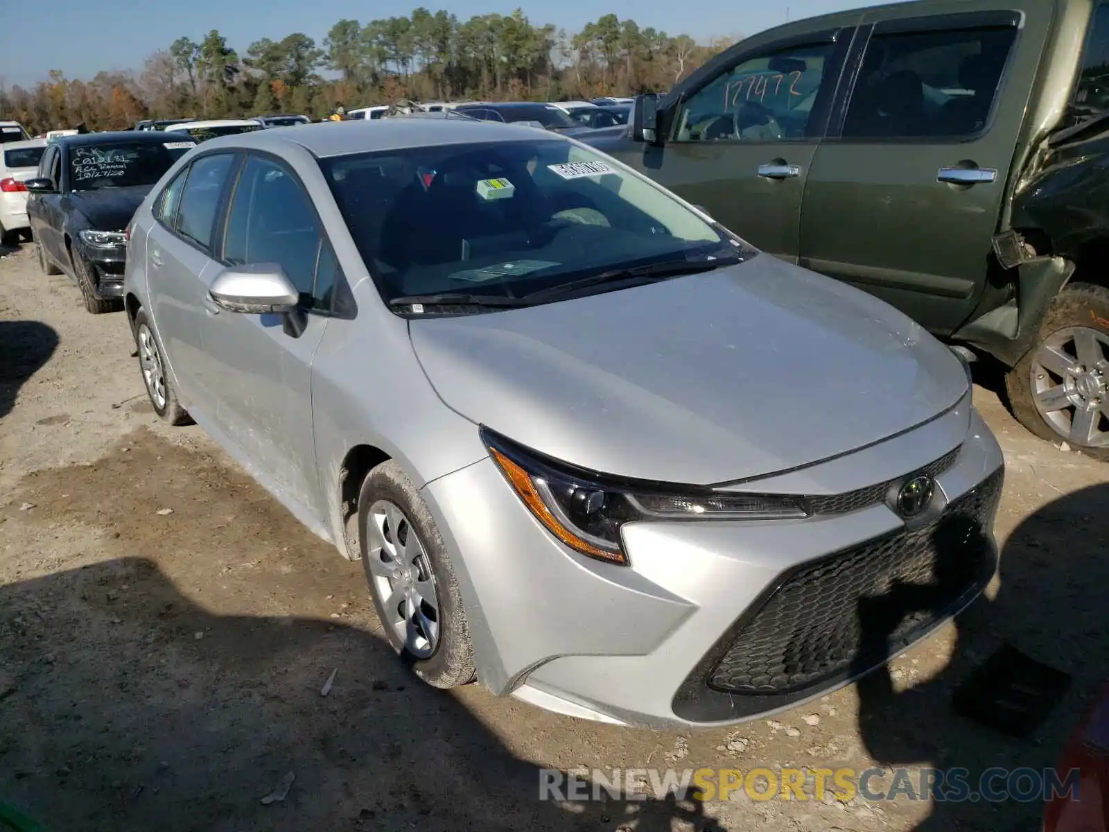 1 Photograph of a damaged car 5YFEPRAE0LP098246 TOYOTA COROLLA 2020