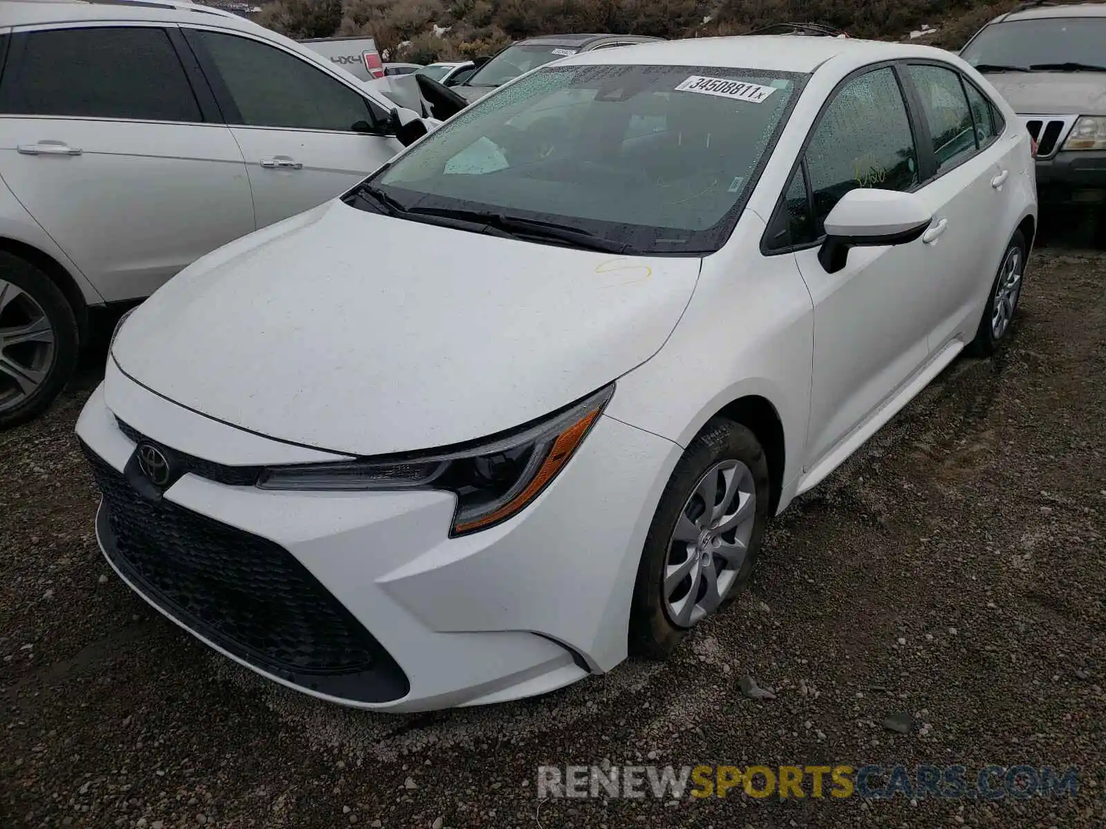 2 Photograph of a damaged car 5YFEPRAE0LP098876 TOYOTA COROLLA 2020