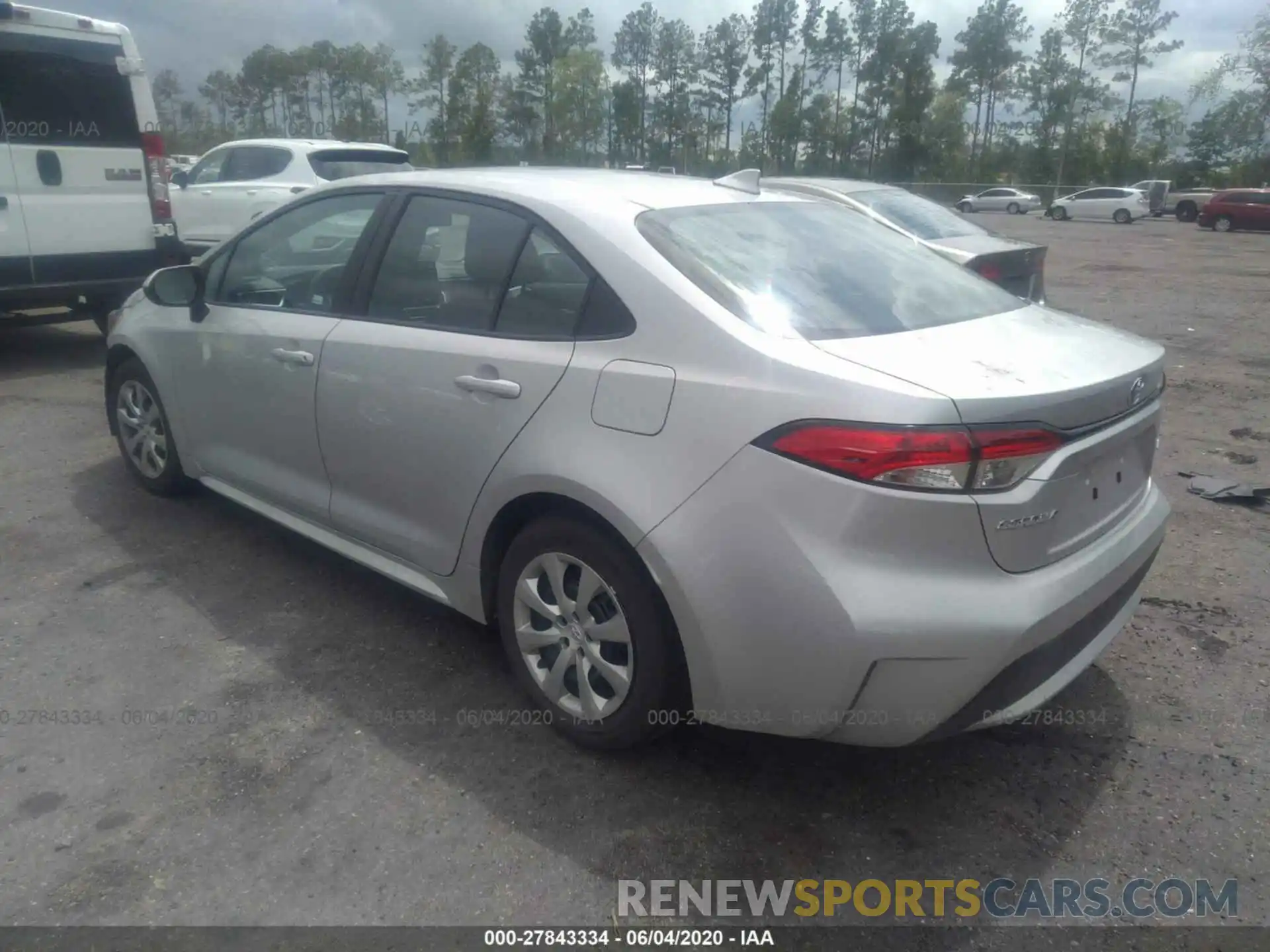 3 Photograph of a damaged car 5YFEPRAE0LP099154 TOYOTA COROLLA 2020