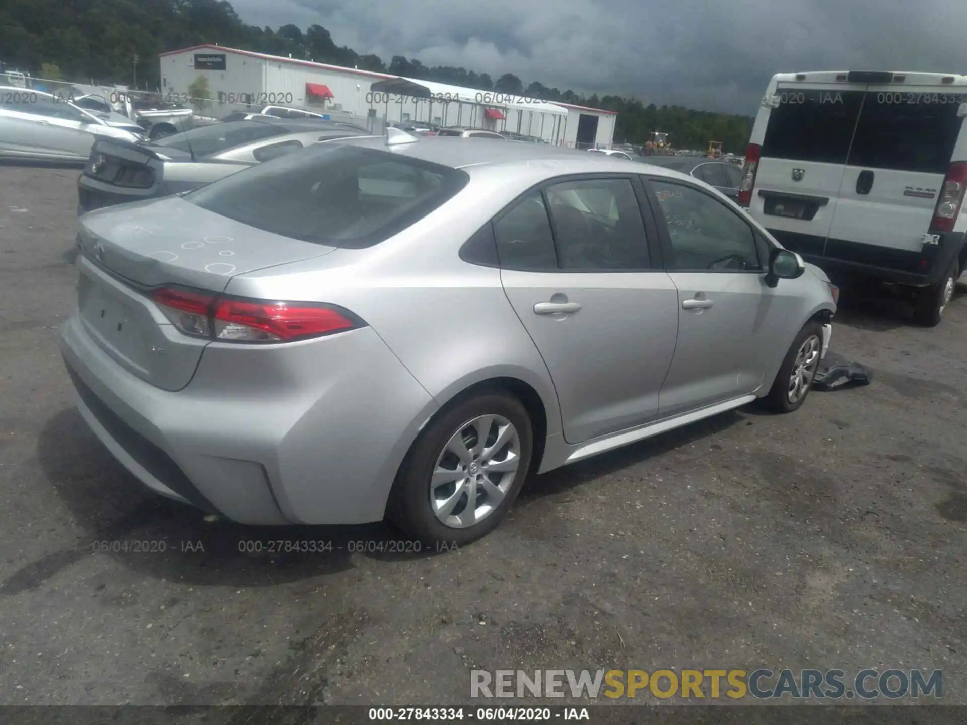 4 Photograph of a damaged car 5YFEPRAE0LP099154 TOYOTA COROLLA 2020