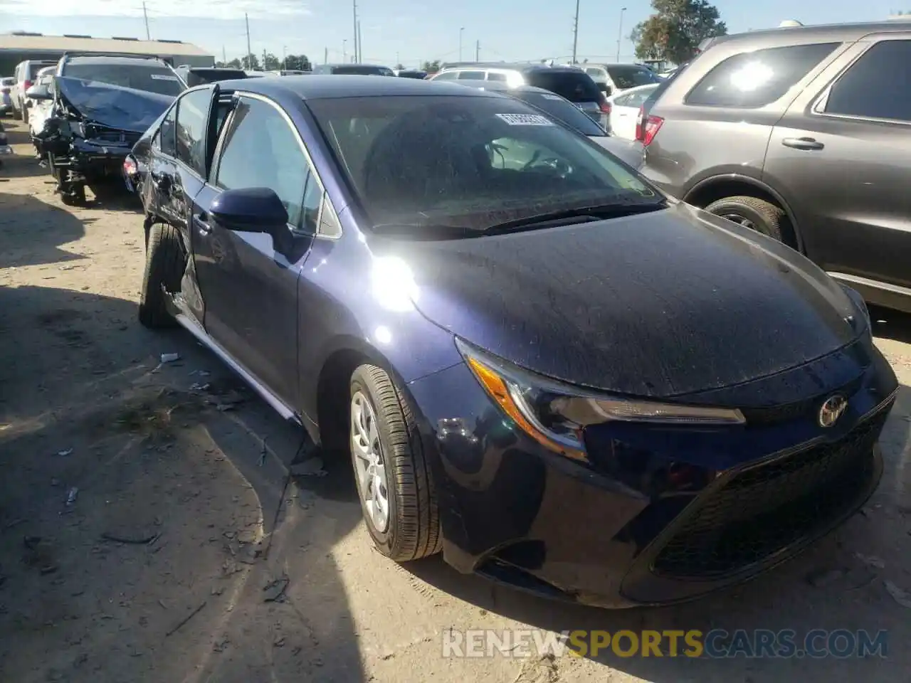 1 Photograph of a damaged car 5YFEPRAE0LP099378 TOYOTA COROLLA 2020