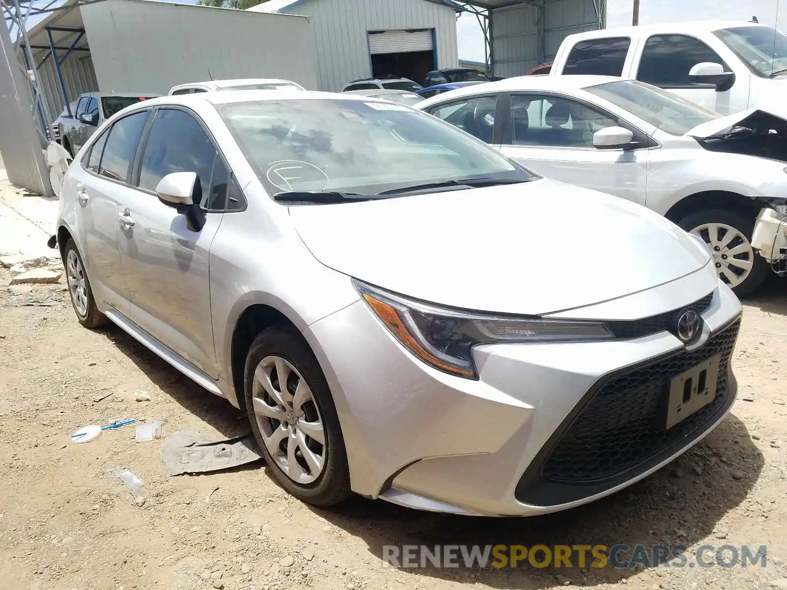 1 Photograph of a damaged car 5YFEPRAE0LP101033 TOYOTA COROLLA 2020