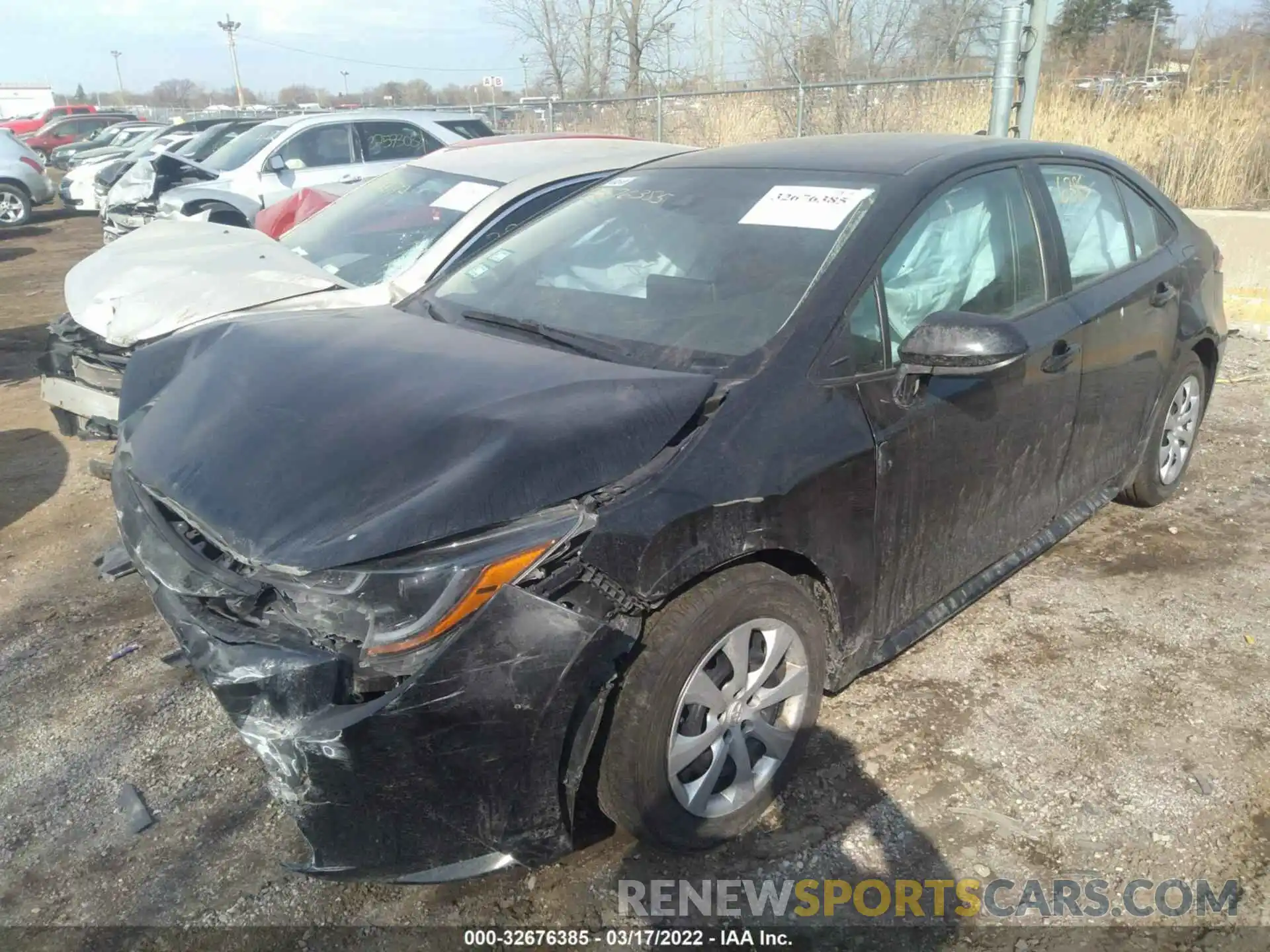 2 Photograph of a damaged car 5YFEPRAE0LP102103 TOYOTA COROLLA 2020