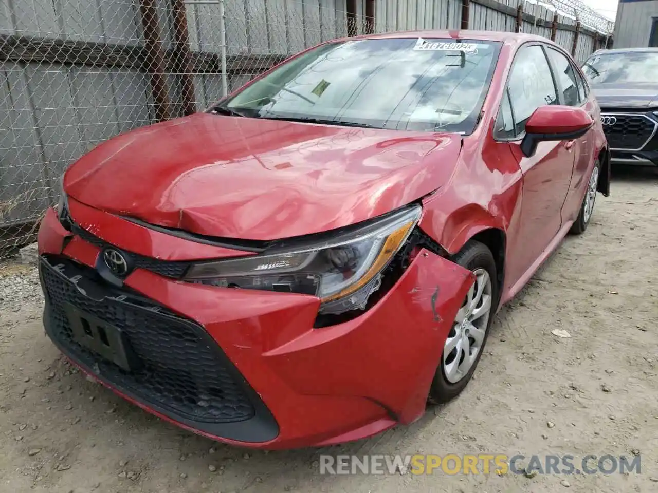 2 Photograph of a damaged car 5YFEPRAE0LP102697 TOYOTA COROLLA 2020