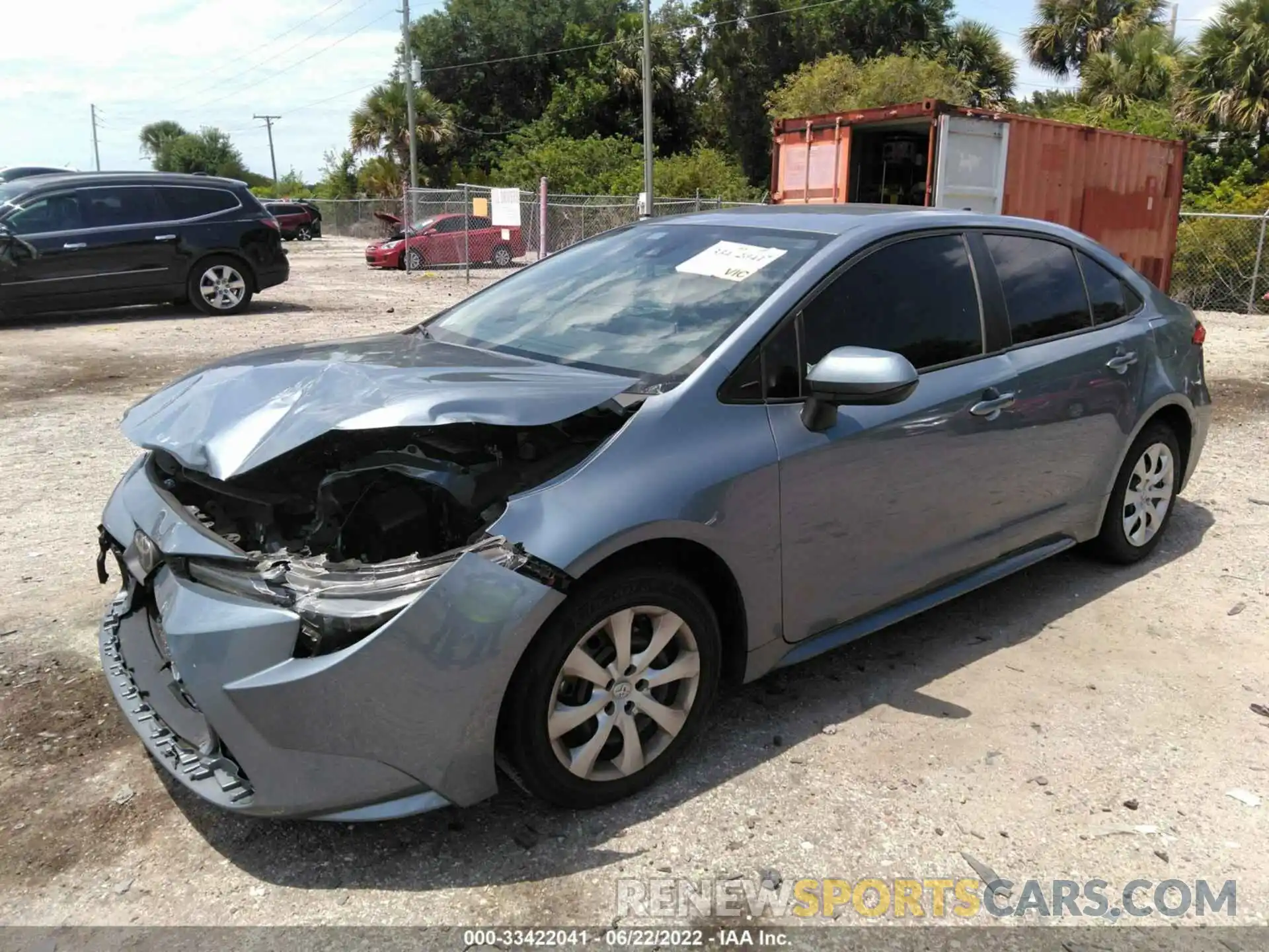 2 Photograph of a damaged car 5YFEPRAE0LP102960 TOYOTA COROLLA 2020