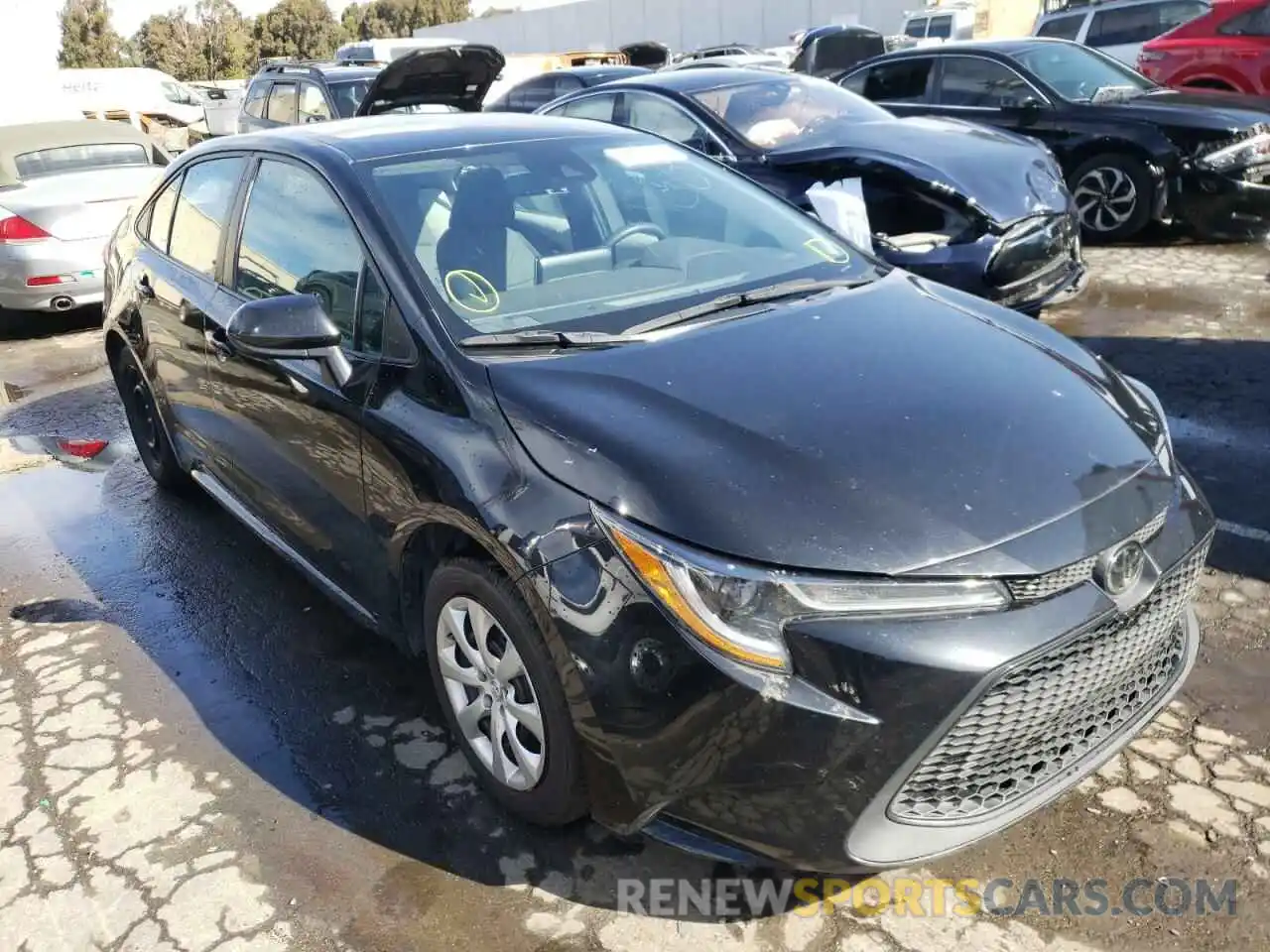 1 Photograph of a damaged car 5YFEPRAE0LP103039 TOYOTA COROLLA 2020