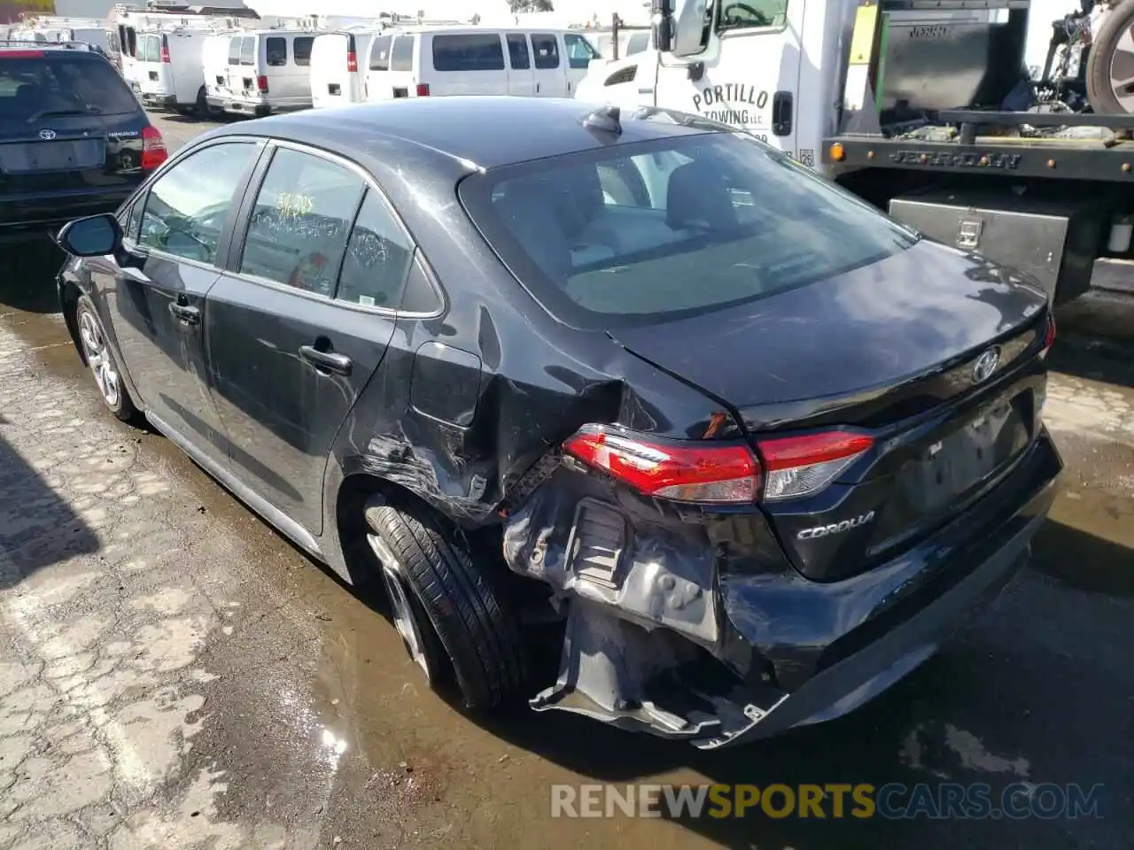 3 Photograph of a damaged car 5YFEPRAE0LP103039 TOYOTA COROLLA 2020