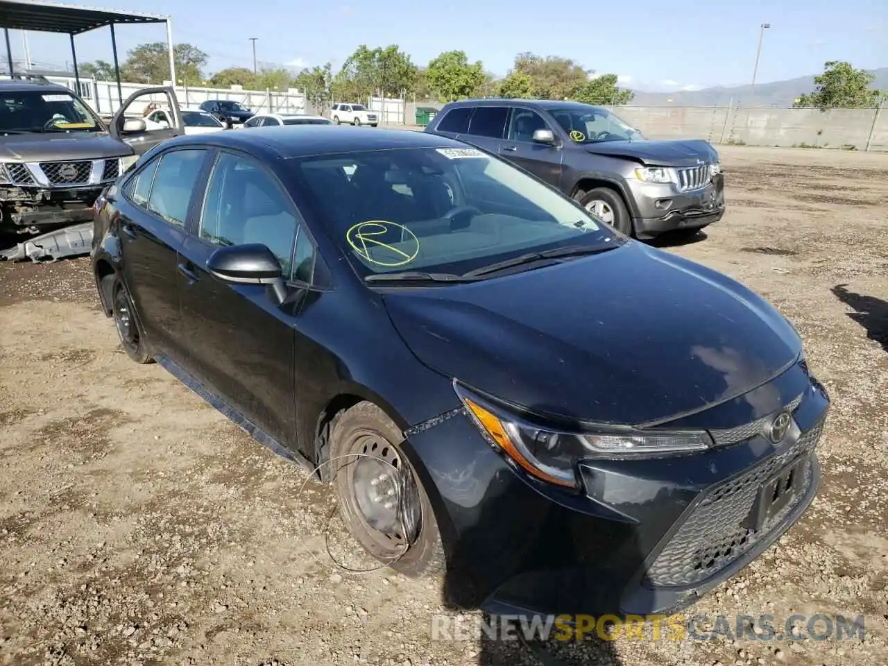 1 Photograph of a damaged car 5YFEPRAE0LP103154 TOYOTA COROLLA 2020