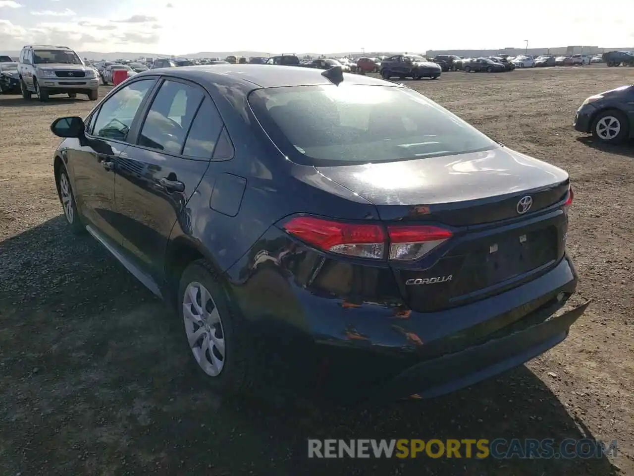 3 Photograph of a damaged car 5YFEPRAE0LP103154 TOYOTA COROLLA 2020