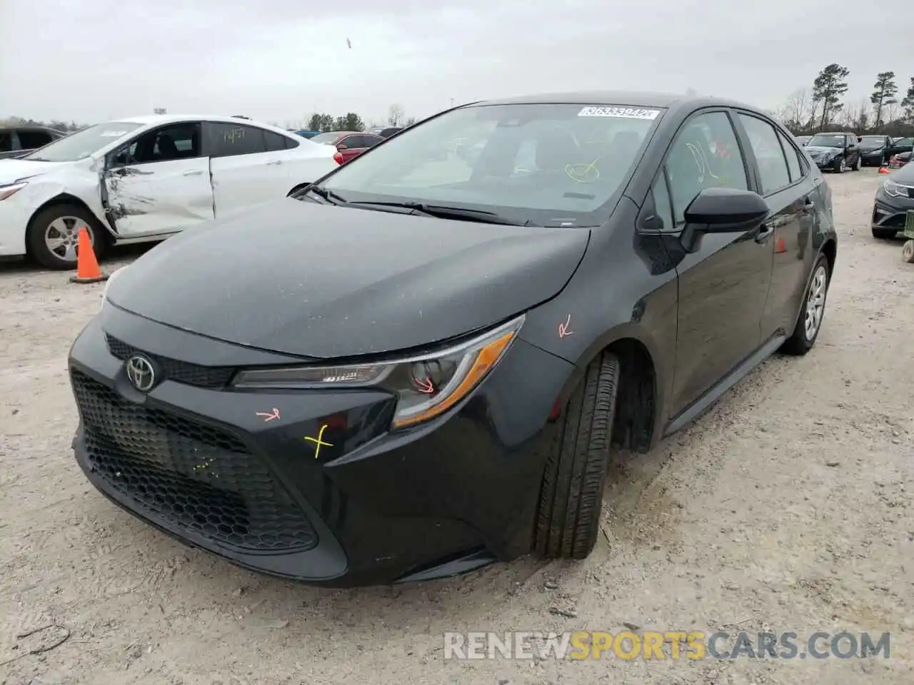 2 Photograph of a damaged car 5YFEPRAE0LP103770 TOYOTA COROLLA 2020