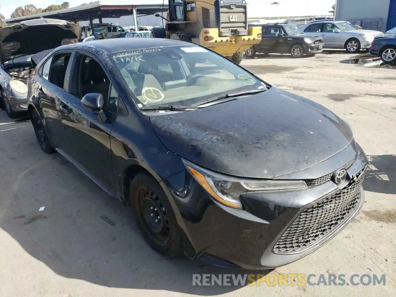 1 Photograph of a damaged car 5YFEPRAE0LP103848 TOYOTA COROLLA 2020