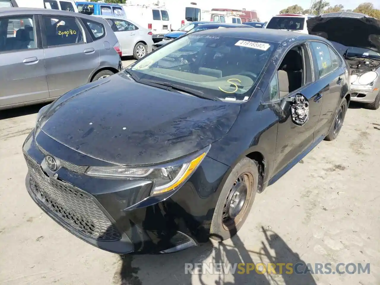 2 Photograph of a damaged car 5YFEPRAE0LP103848 TOYOTA COROLLA 2020