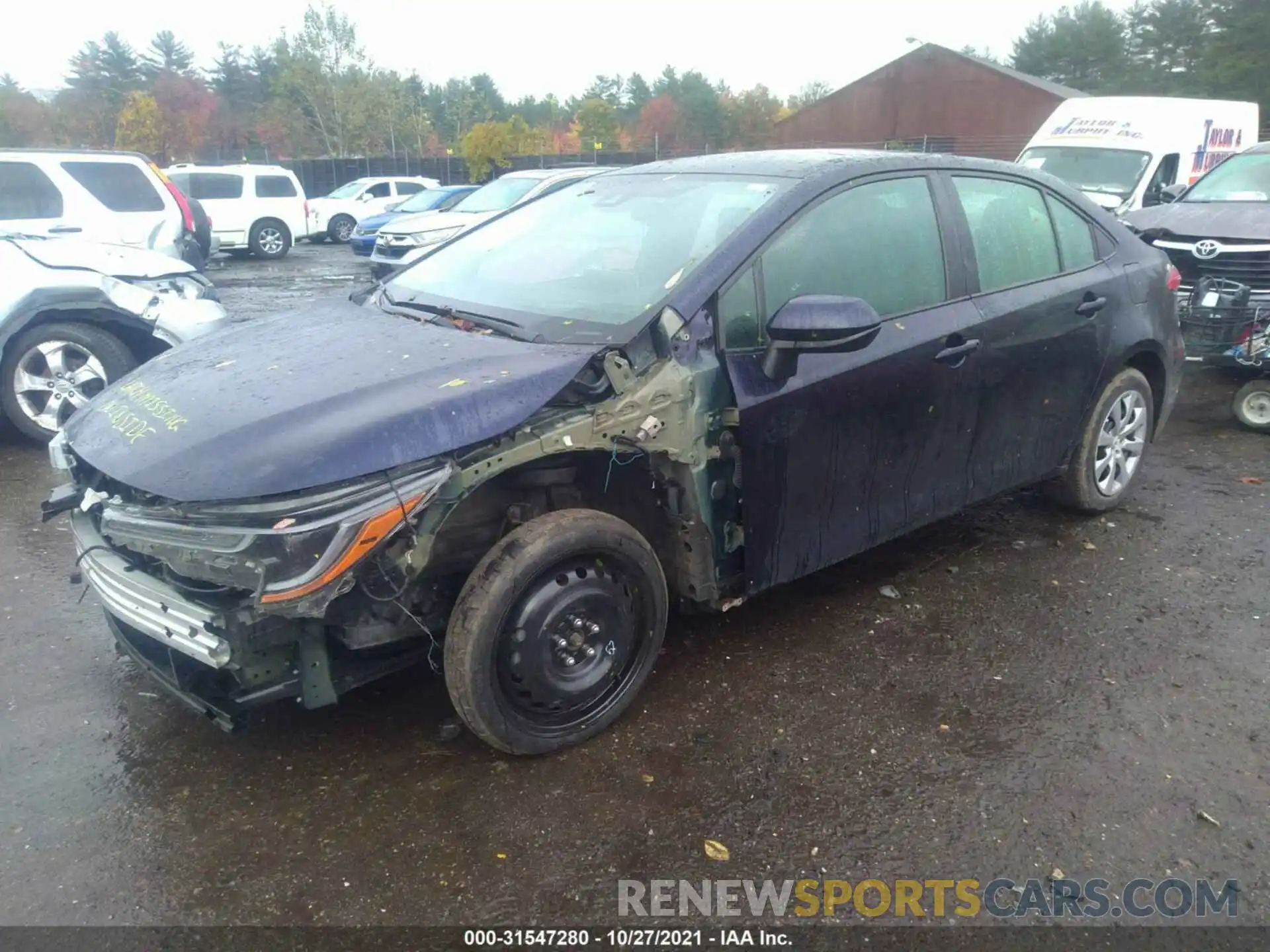 2 Photograph of a damaged car 5YFEPRAE0LP104644 TOYOTA COROLLA 2020