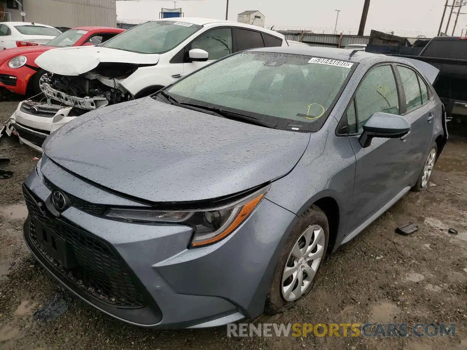 2 Photograph of a damaged car 5YFEPRAE0LP105437 TOYOTA COROLLA 2020