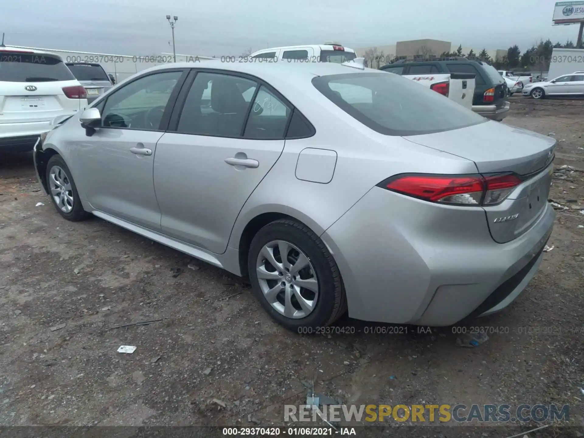 3 Photograph of a damaged car 5YFEPRAE0LP106085 TOYOTA COROLLA 2020