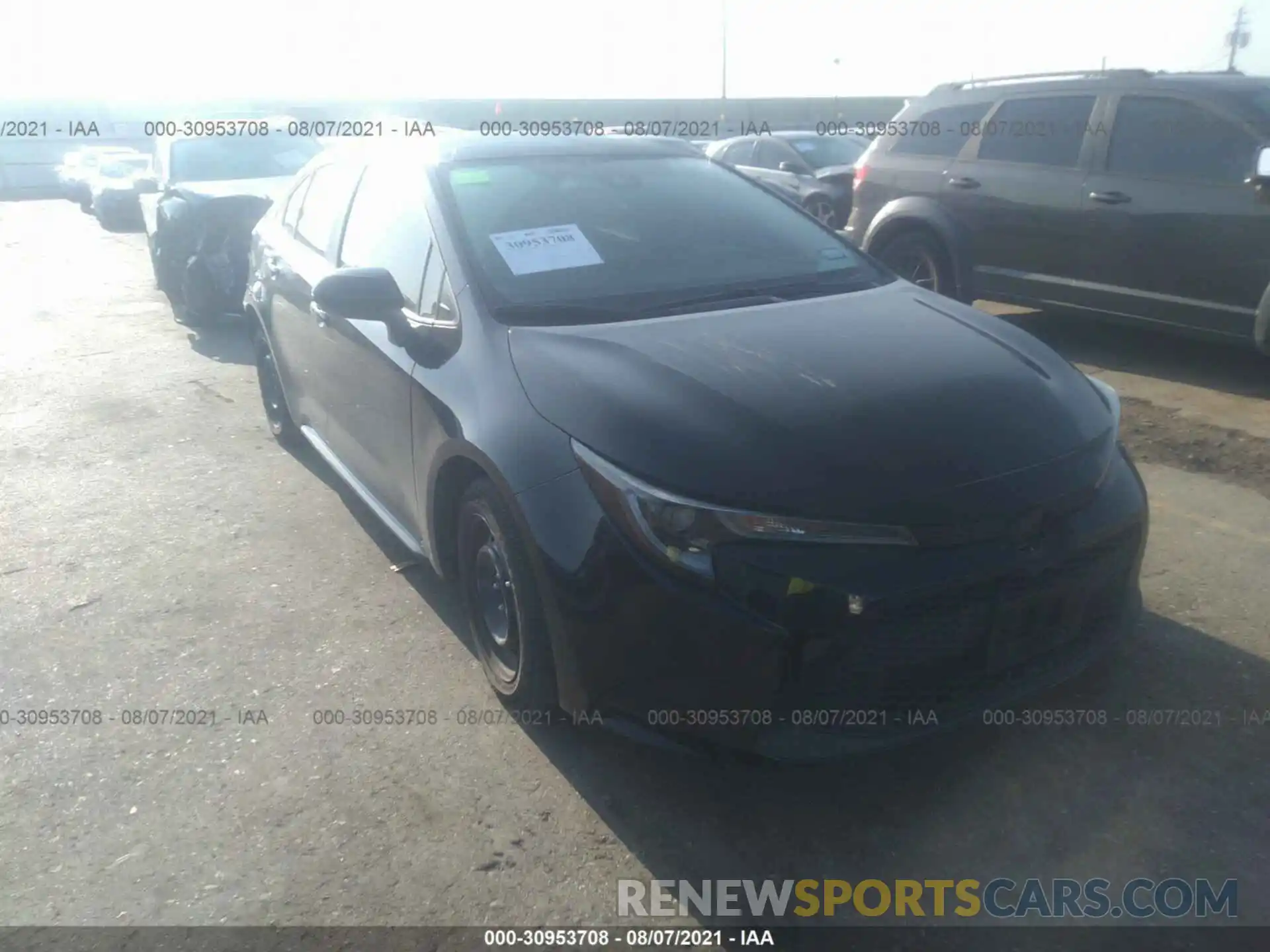 1 Photograph of a damaged car 5YFEPRAE0LP106278 TOYOTA COROLLA 2020