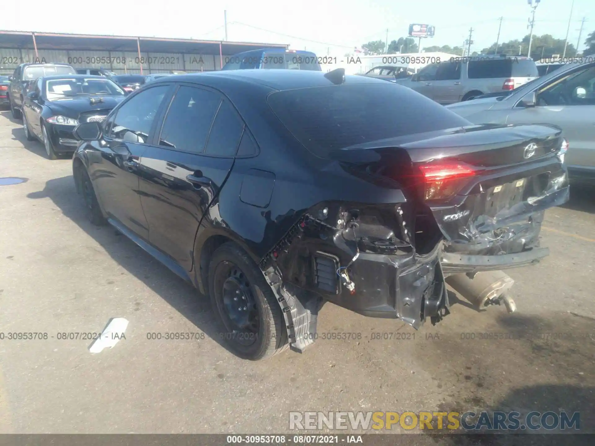 3 Photograph of a damaged car 5YFEPRAE0LP106278 TOYOTA COROLLA 2020