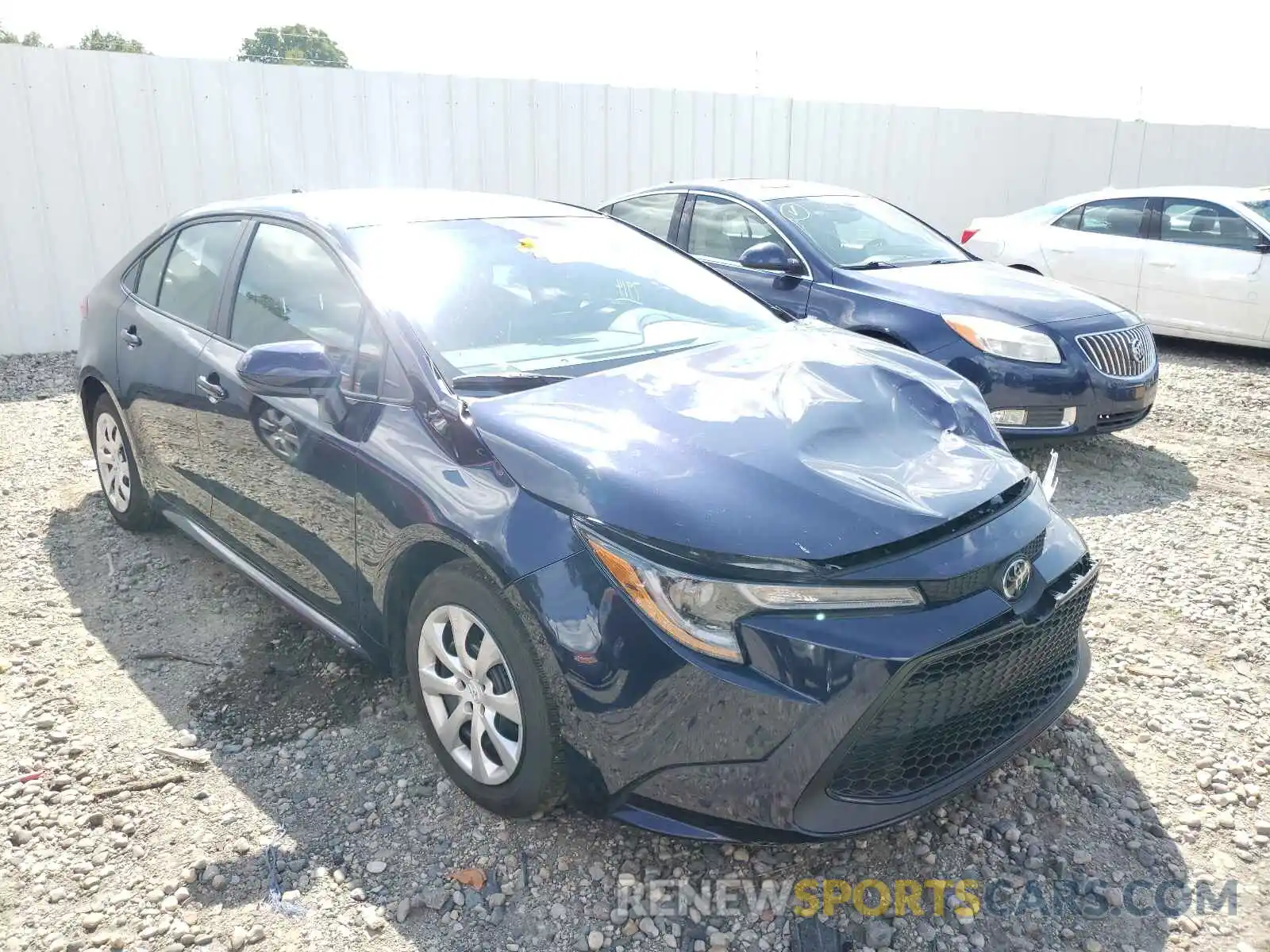 1 Photograph of a damaged car 5YFEPRAE0LP106314 TOYOTA COROLLA 2020