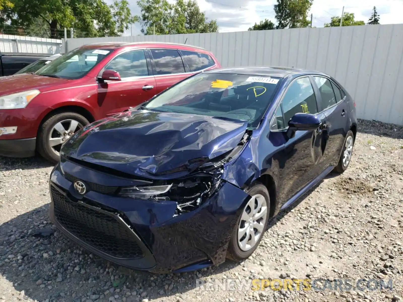 2 Photograph of a damaged car 5YFEPRAE0LP106314 TOYOTA COROLLA 2020