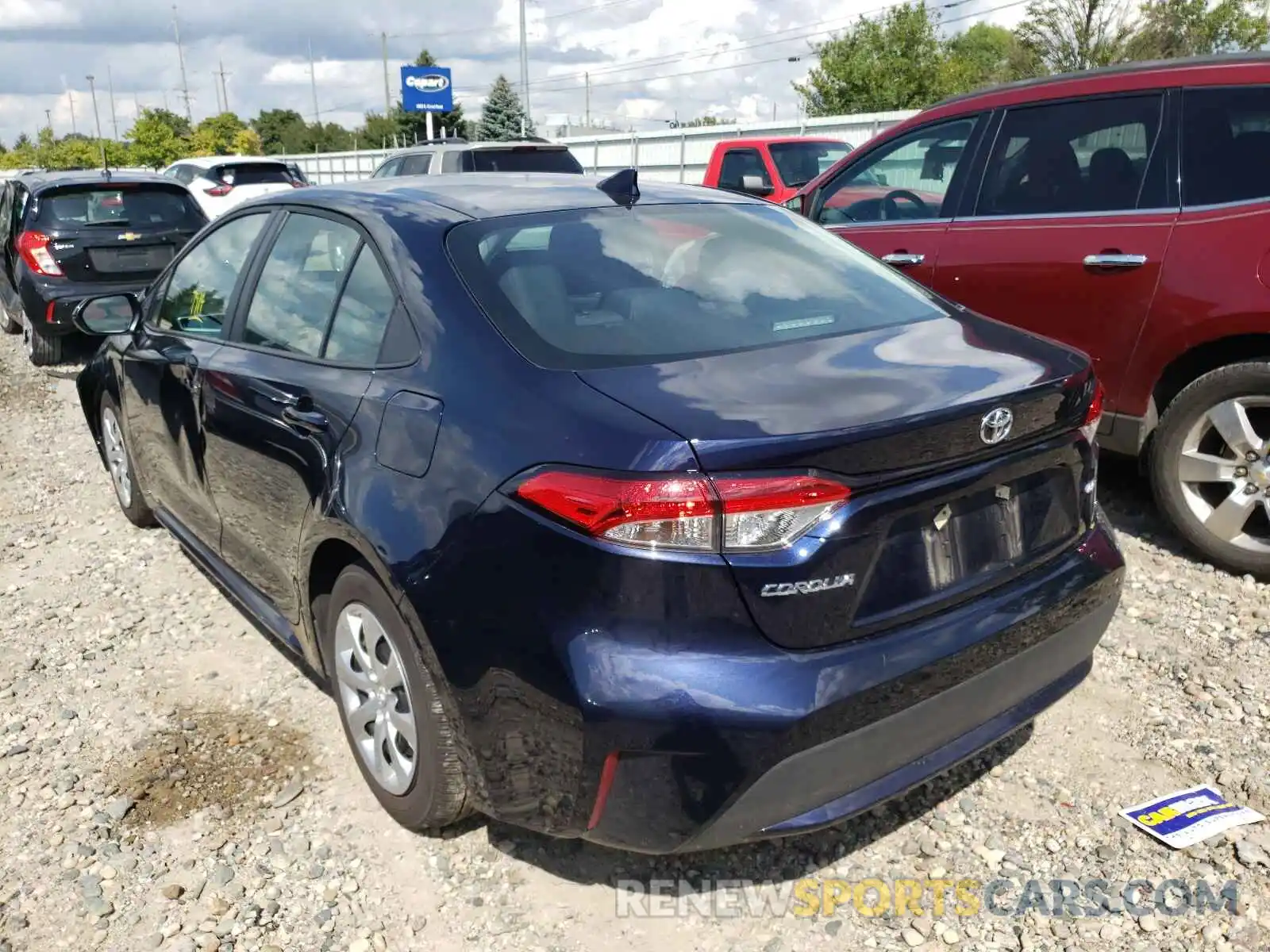 3 Photograph of a damaged car 5YFEPRAE0LP106314 TOYOTA COROLLA 2020