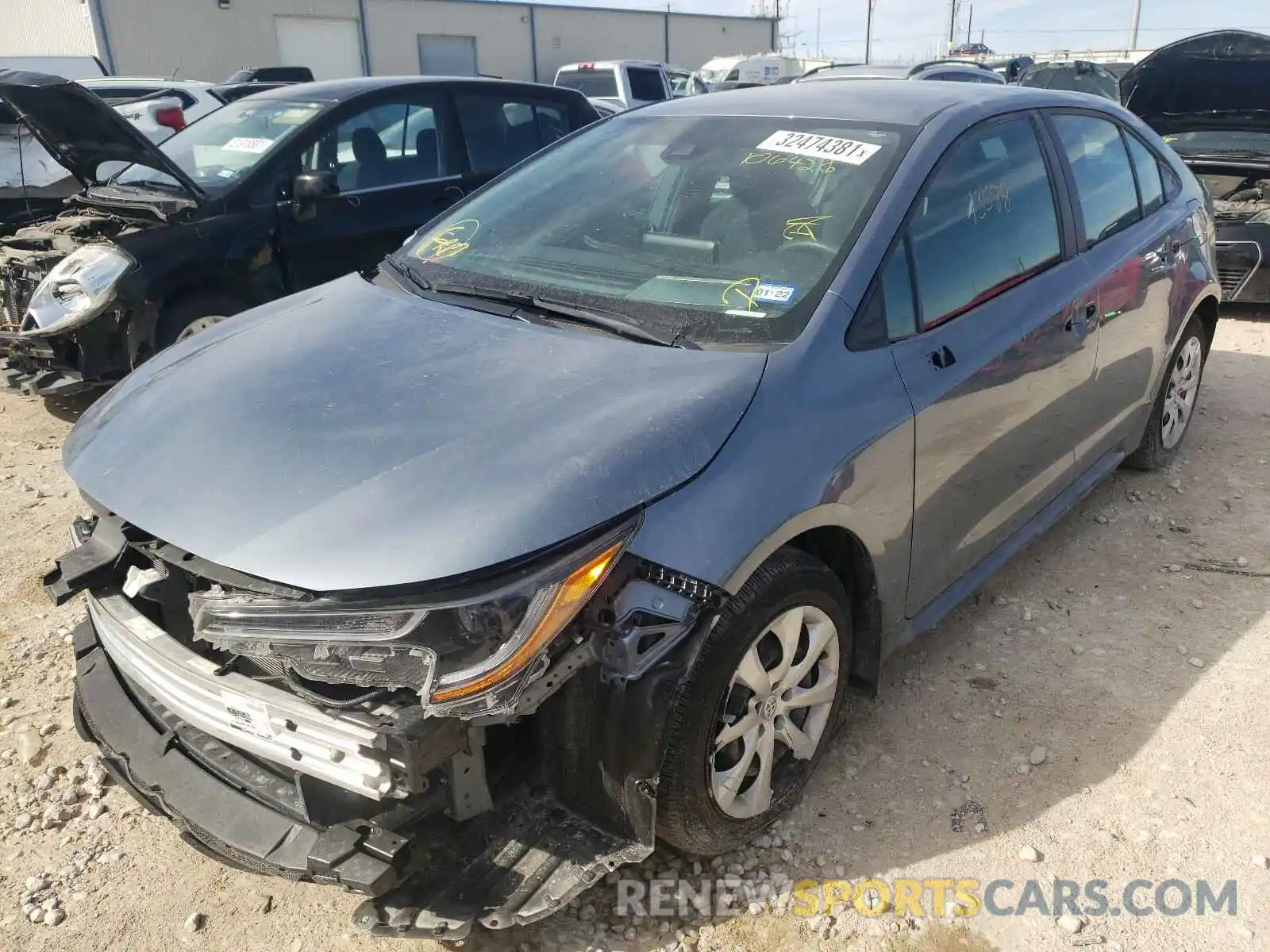 2 Photograph of a damaged car 5YFEPRAE0LP106426 TOYOTA COROLLA 2020