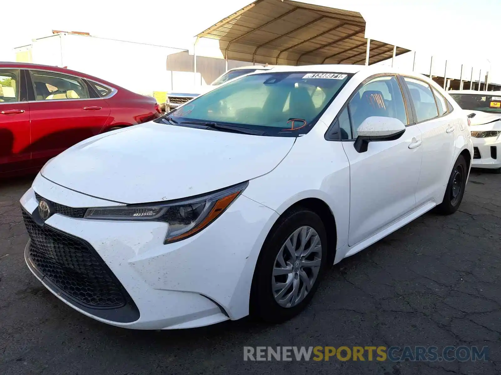 2 Photograph of a damaged car 5YFEPRAE0LP106491 TOYOTA COROLLA 2020