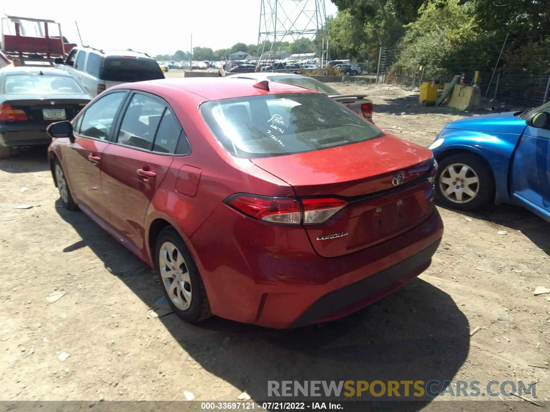 3 Photograph of a damaged car 5YFEPRAE0LP106653 TOYOTA COROLLA 2020