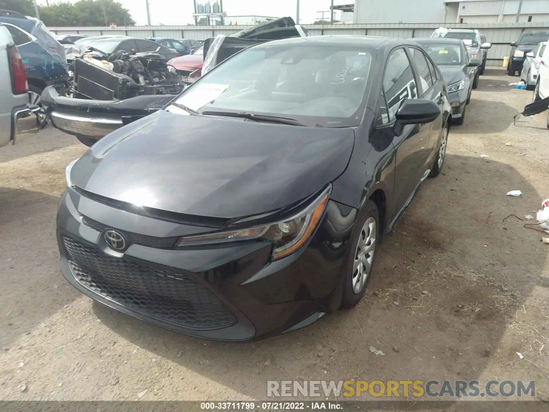 2 Photograph of a damaged car 5YFEPRAE0LP106698 TOYOTA COROLLA 2020