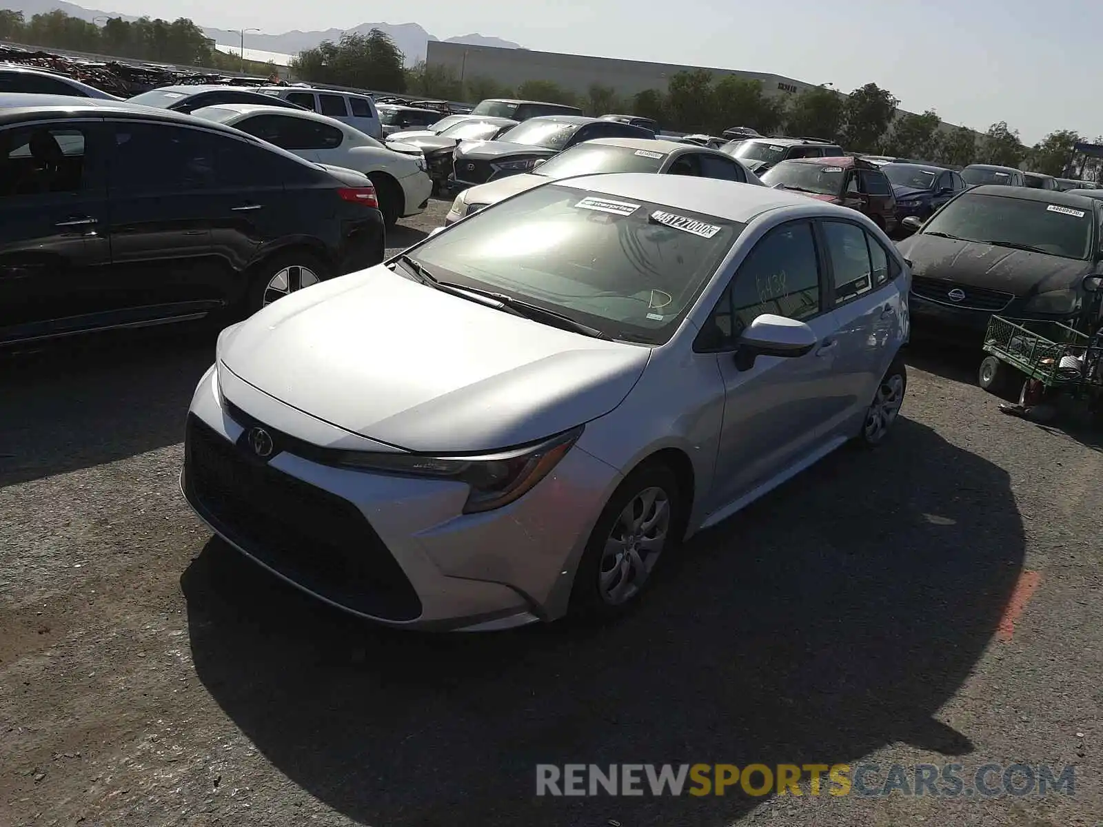 2 Photograph of a damaged car 5YFEPRAE0LP106894 TOYOTA COROLLA 2020