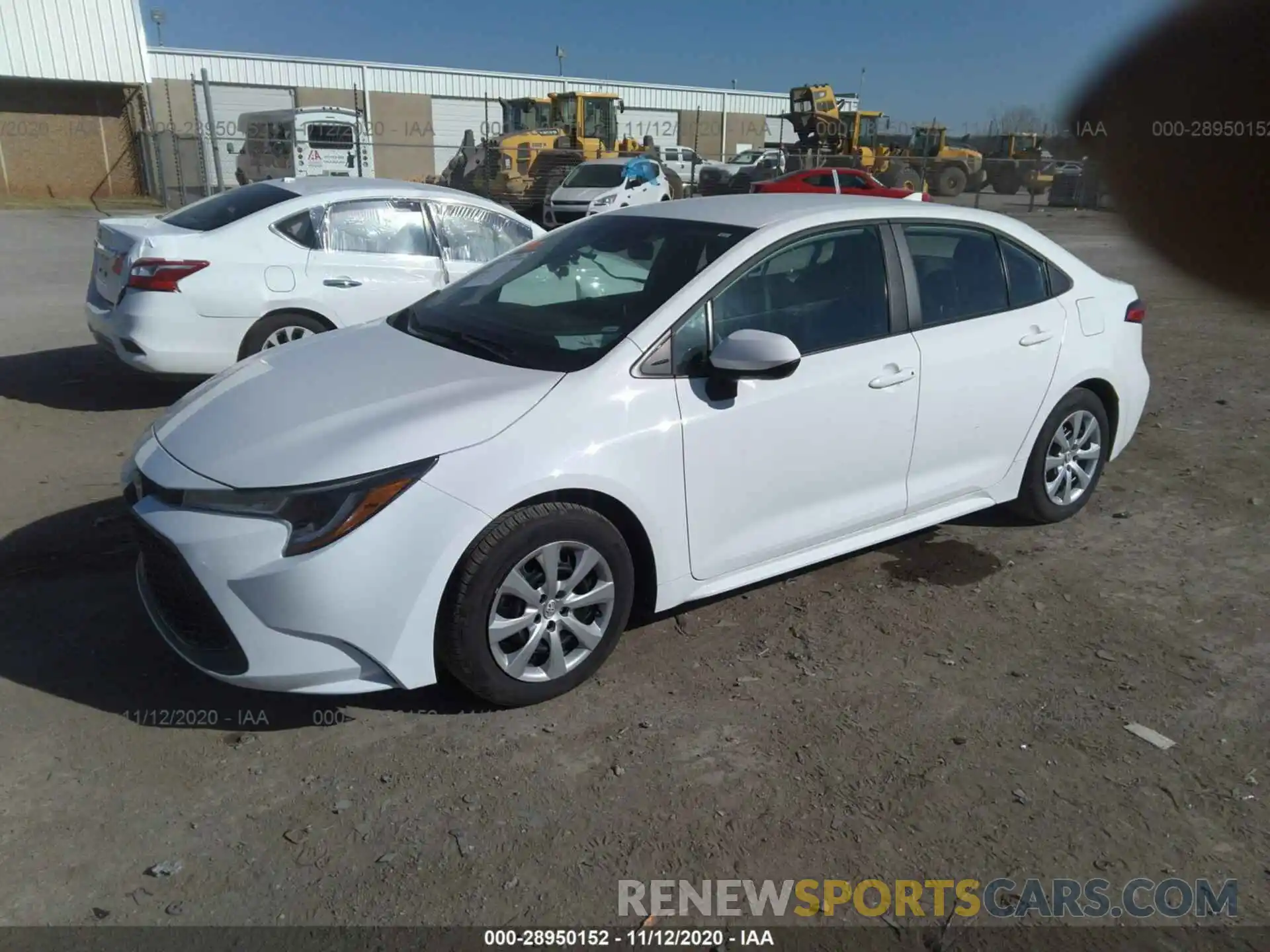 2 Photograph of a damaged car 5YFEPRAE0LP107267 TOYOTA COROLLA 2020