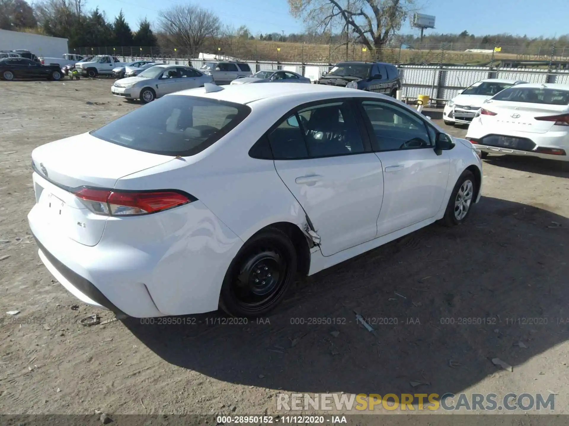 4 Photograph of a damaged car 5YFEPRAE0LP107267 TOYOTA COROLLA 2020