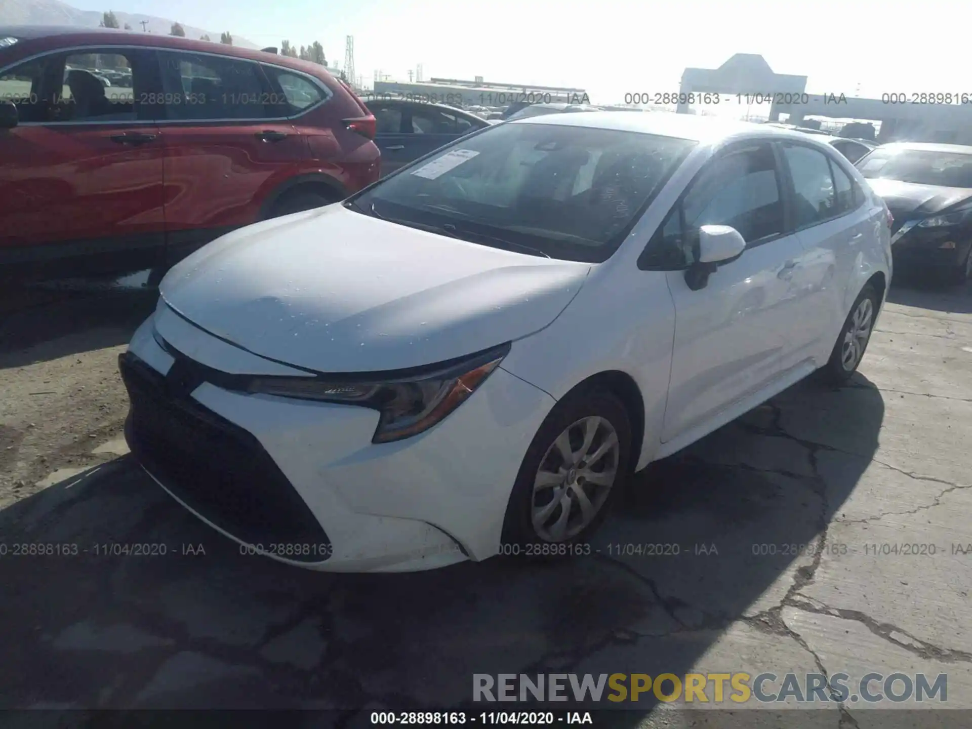 2 Photograph of a damaged car 5YFEPRAE0LP107270 TOYOTA COROLLA 2020