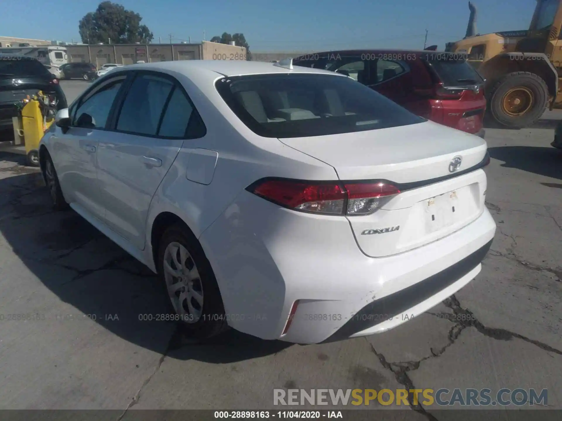 3 Photograph of a damaged car 5YFEPRAE0LP107270 TOYOTA COROLLA 2020