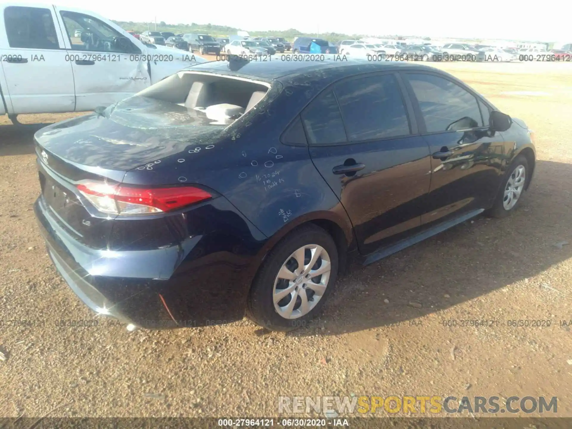 4 Photograph of a damaged car 5YFEPRAE0LP107639 TOYOTA COROLLA 2020