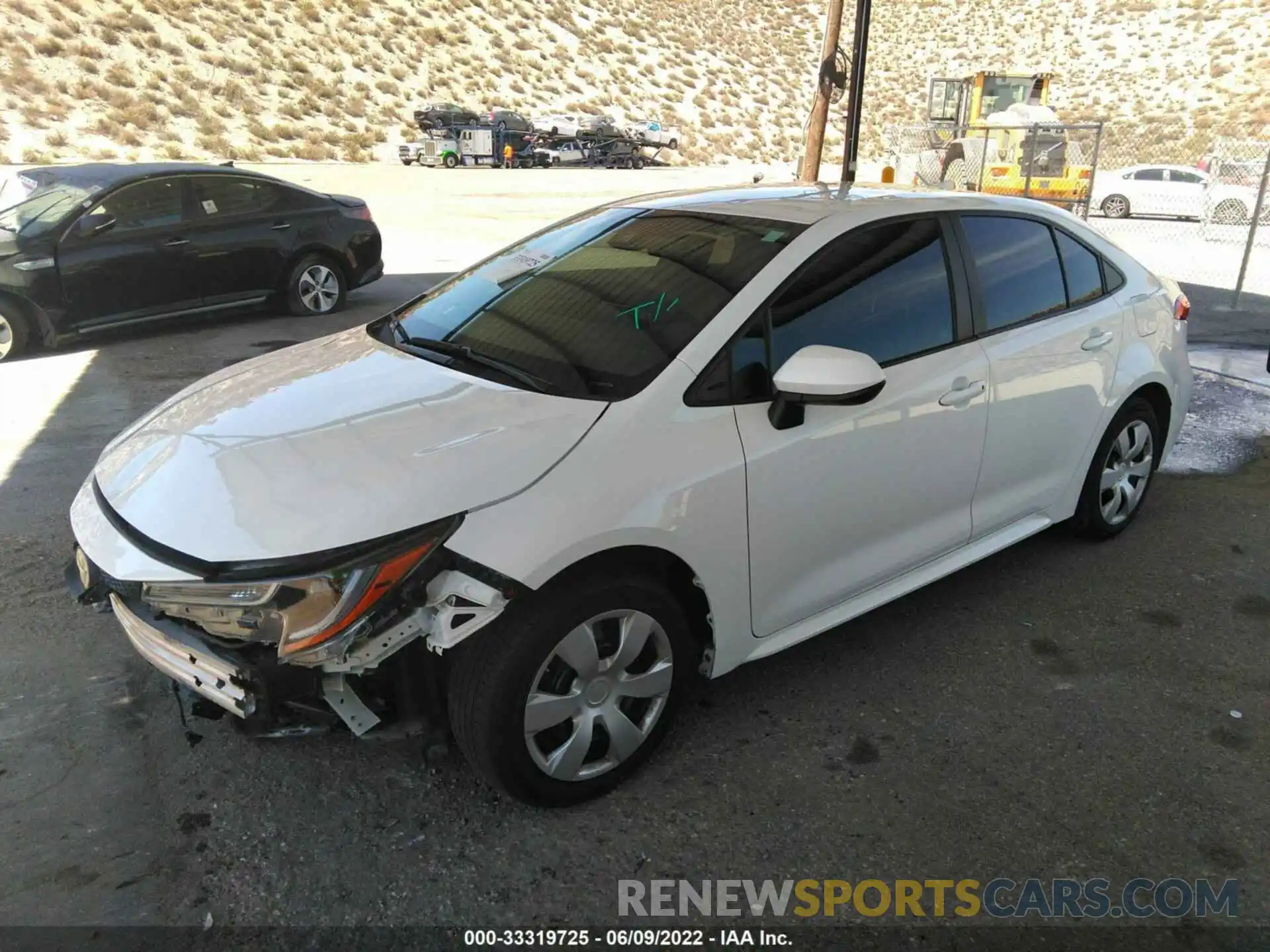 2 Photograph of a damaged car 5YFEPRAE0LP108869 TOYOTA COROLLA 2020