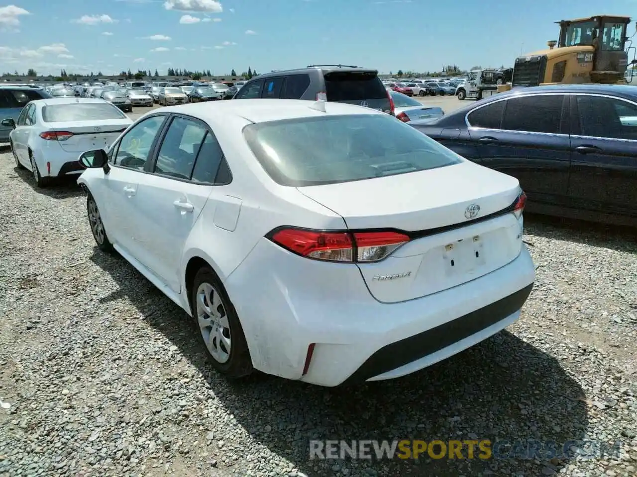 3 Photograph of a damaged car 5YFEPRAE0LP108936 TOYOTA COROLLA 2020