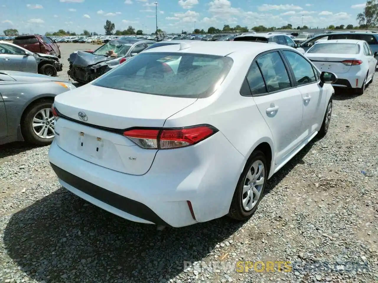 4 Photograph of a damaged car 5YFEPRAE0LP108936 TOYOTA COROLLA 2020