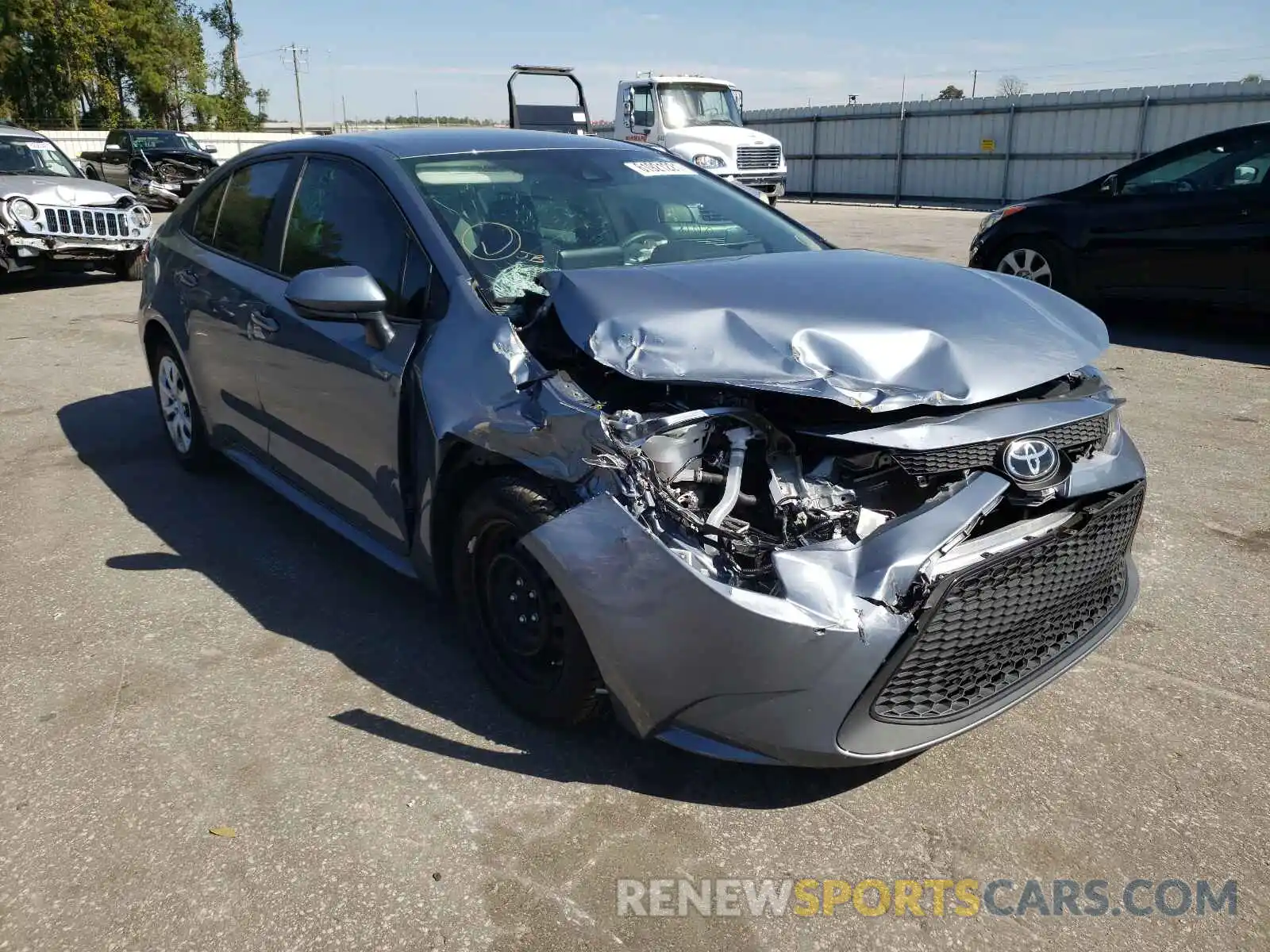 1 Photograph of a damaged car 5YFEPRAE0LP109052 TOYOTA COROLLA 2020