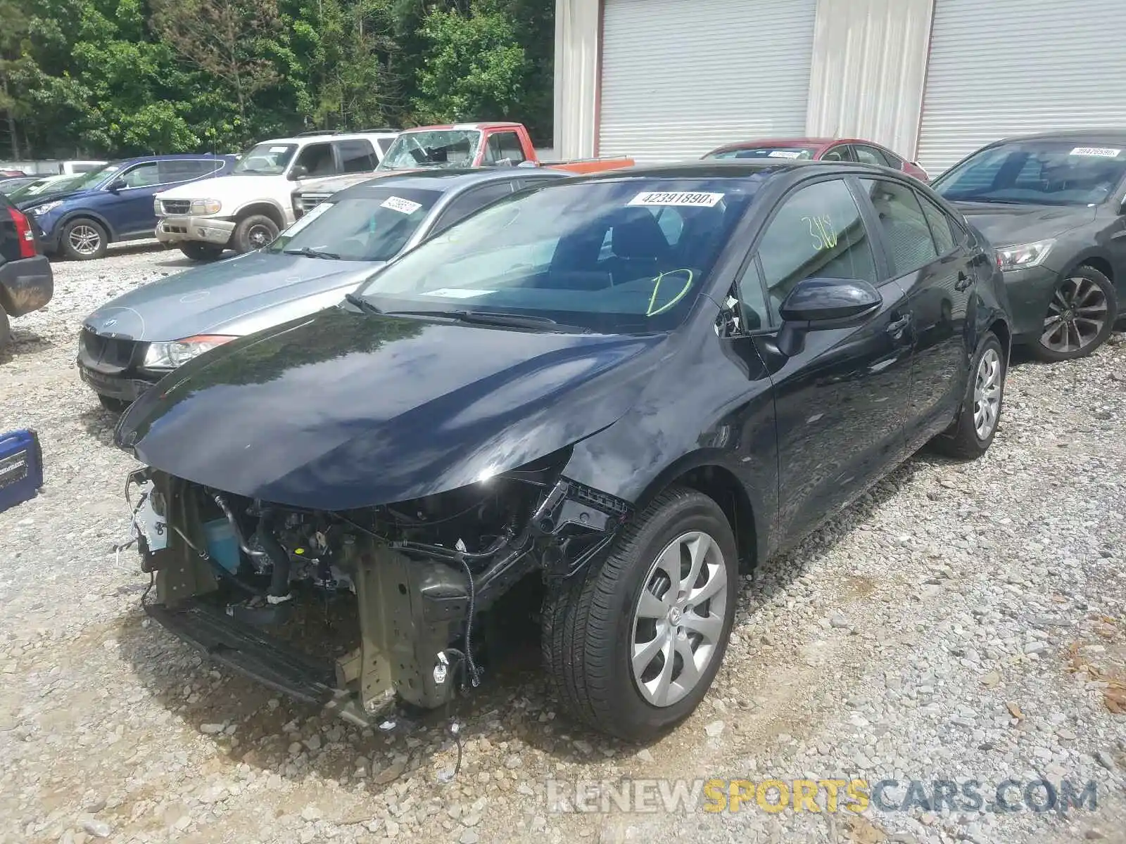 2 Photograph of a damaged car 5YFEPRAE0LP112808 TOYOTA COROLLA 2020